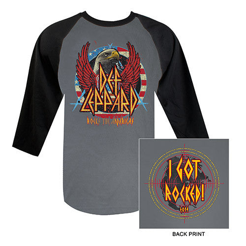 2014 Def Leppard Tour Raglan