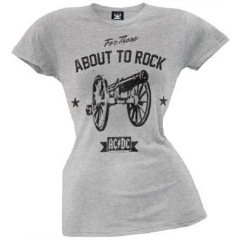 AC/DC - About To Rock Juniors T-Shirt