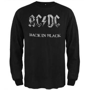 AC/DC - Back In Black ThermalAC/DC - Metal Rhinestones Logo Juniors T-Shirt