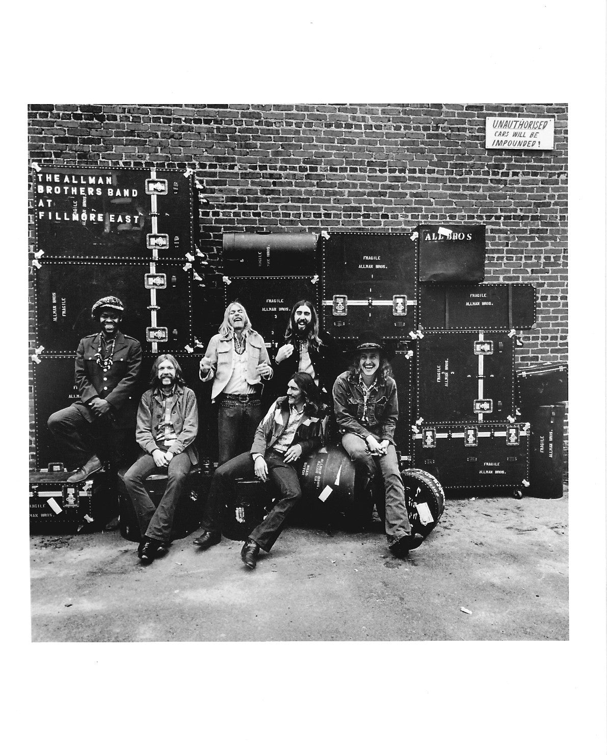 Allman Brothers Band – Original Jim Marshall Photograph “At Fillmore East” Album Cover
