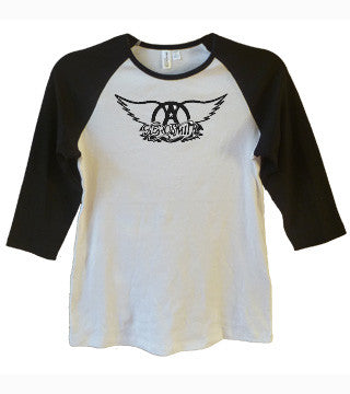 Any girl will love this 3/4 sleeve Aerosmith raglan t-shirt