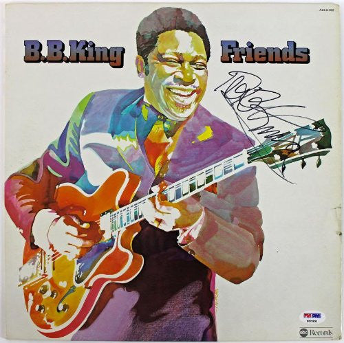B.b. King Friends Signed Album Cover W/ Vinyl Psa/dna #p00931 - Autographed CD's