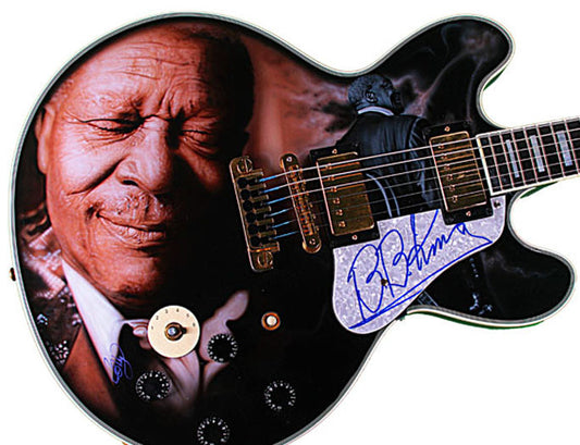B.B. King Autographed Signed Gibson Lucille Best Airbrush Guitar