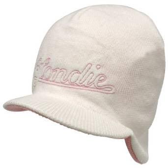 Blondie - Womens Blondie - Logo Visor Beanie White
