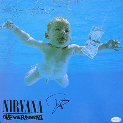 Dave Grohl Signed RARE Nirvana Nevermind 12" Vinyl LP JSA - Autographed CD's