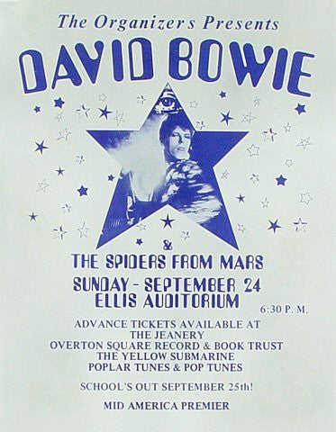 David Bowie Handbill