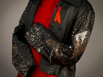EDGE'S STAGE WORN LEATHER JACKET FROM THE 1992 ZOO