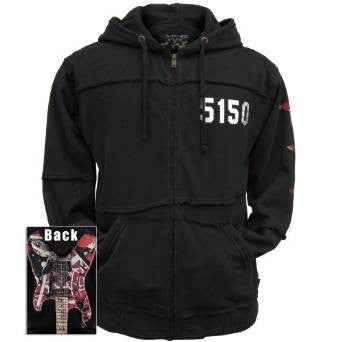 Eddie Van Halen - Mens Frankenstein Guitar Zip Hoodie