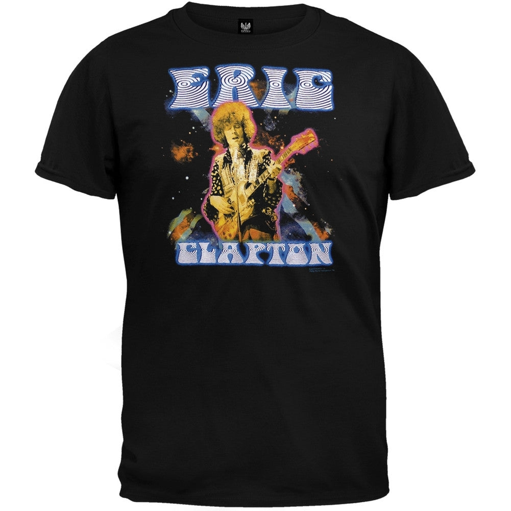 Eric Clapton - Mens Psychedelic Space T-Shirt - Black