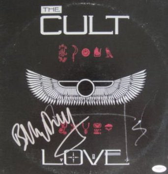 Ian Astbury Duffy The Cult Signed LOVE 12" Vinyl LP JSA - Autographed CD's