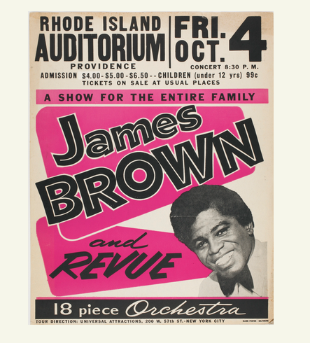James Brown 23 Show Pink Poster