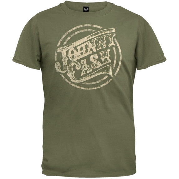 Johnny Cash - Circle Logo Soft T-Shirt