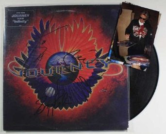 Journey Group Signed Autographed "Infinity" Record Album w/ Proof Photos