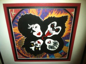 KISS Cel "ROCK N' ROLL OVER" Hand Painted Cel of Album Cover, Framed *RARE*