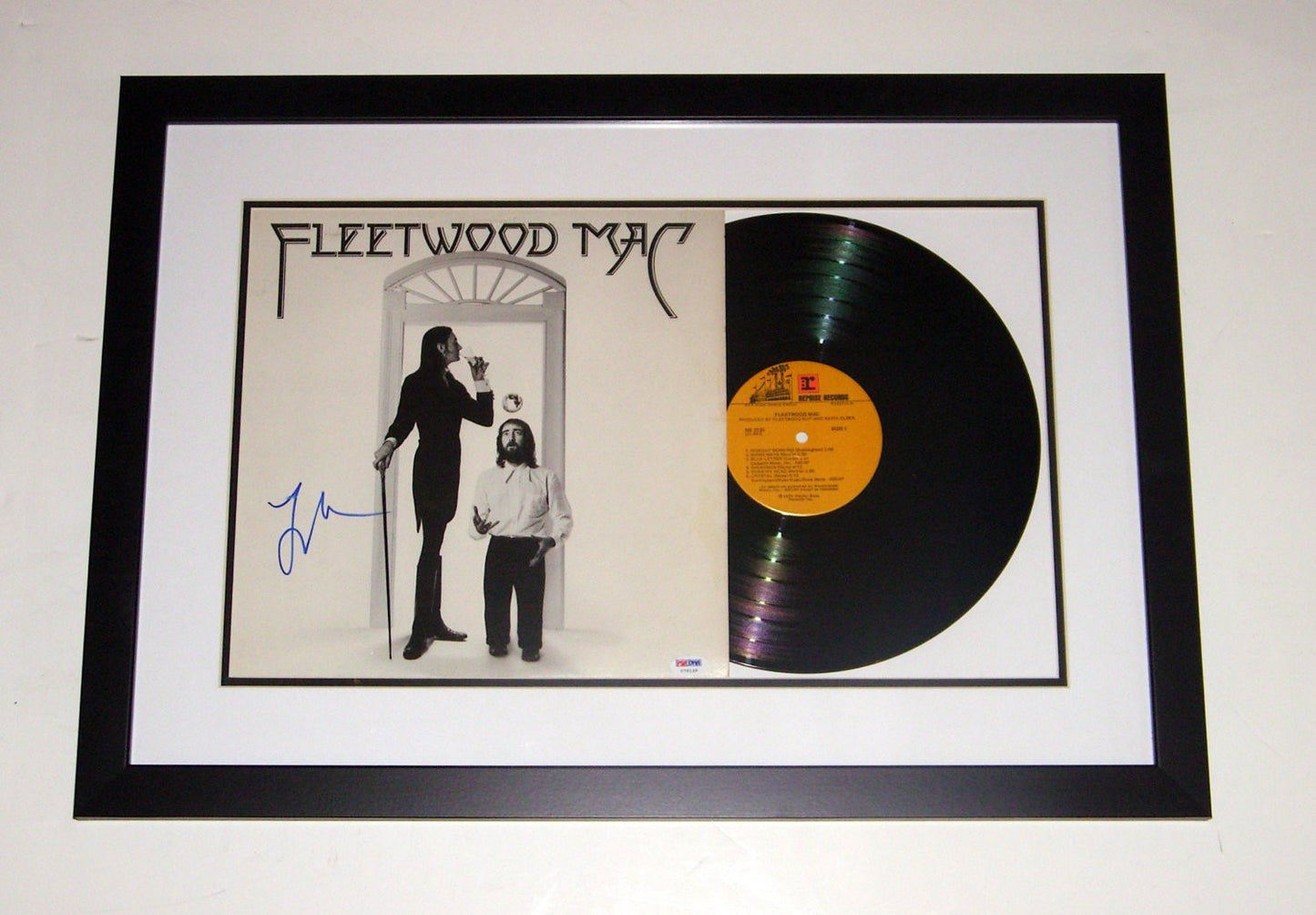 Lindsey Buckingham Autographed Fleetwood Mac Album - Authenticated by PSA DNA COA - Professionally Framed