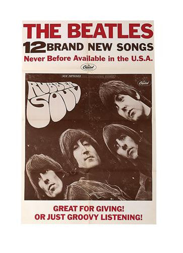 Lot 1093: High Grade 1965 Beatles Rubber Soul Advertising Poster