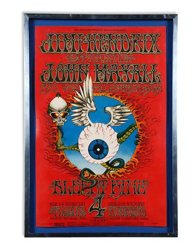Lot 1207: BG-105 Jimi Hendrix "Flying Eyeball" Poster