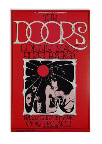 1969 The Doors Bill Graham 1st Print Poster
