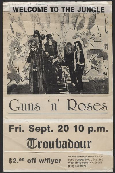 Guns N' Roses Slash Original Concert Poster Artwork