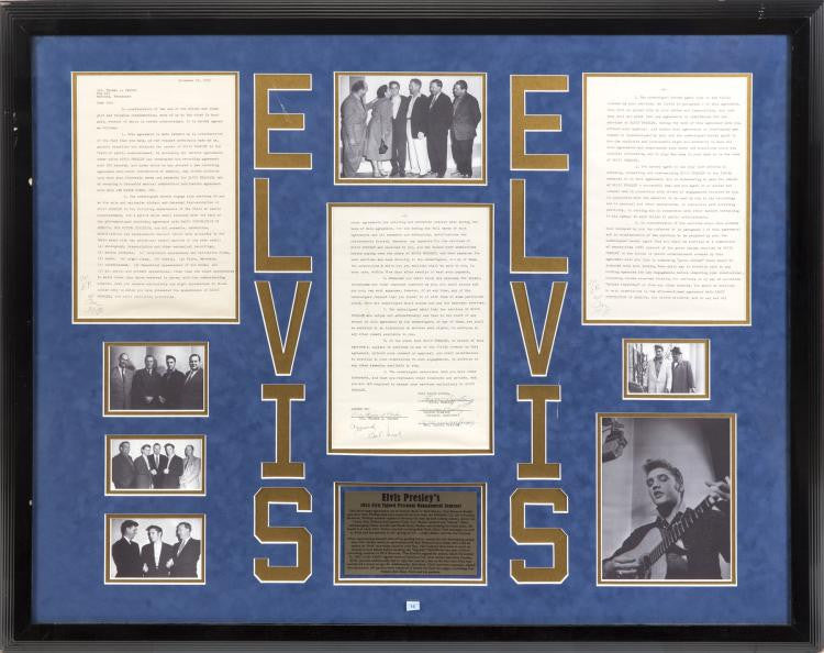 ELVIS PRESLEY 1955 CONTRACT WITH COL. TOM PARKER