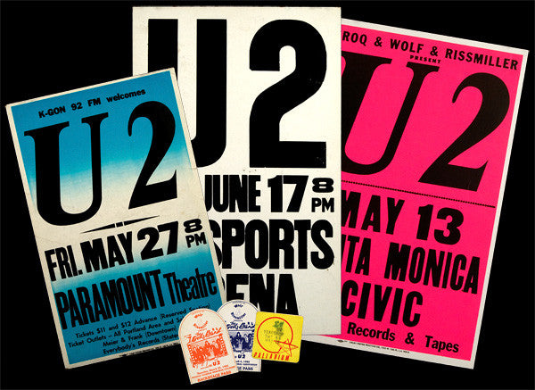 U2 Early Posters & BSP Collection