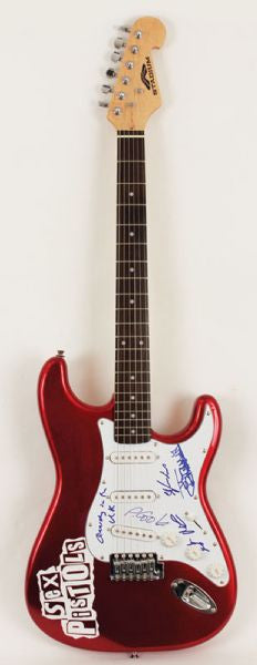 Sex Pistols Signed Electric Guitar