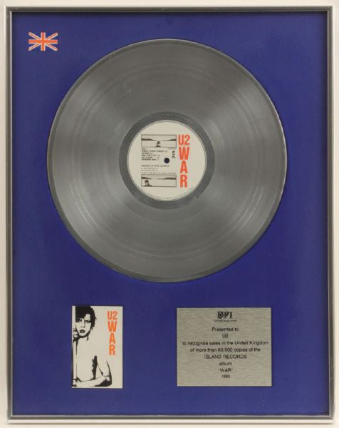 U2 "War" Platinum Award