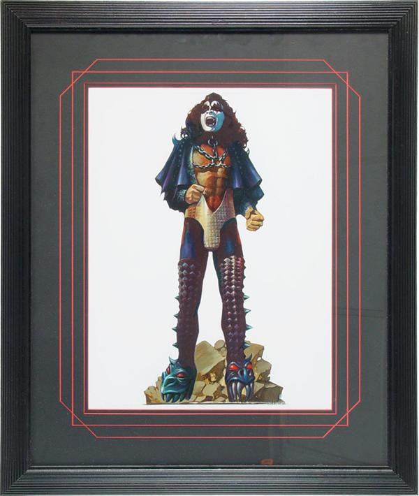Lot 77: 1977 Original Kiss Gene Simmons Love Gun Painting