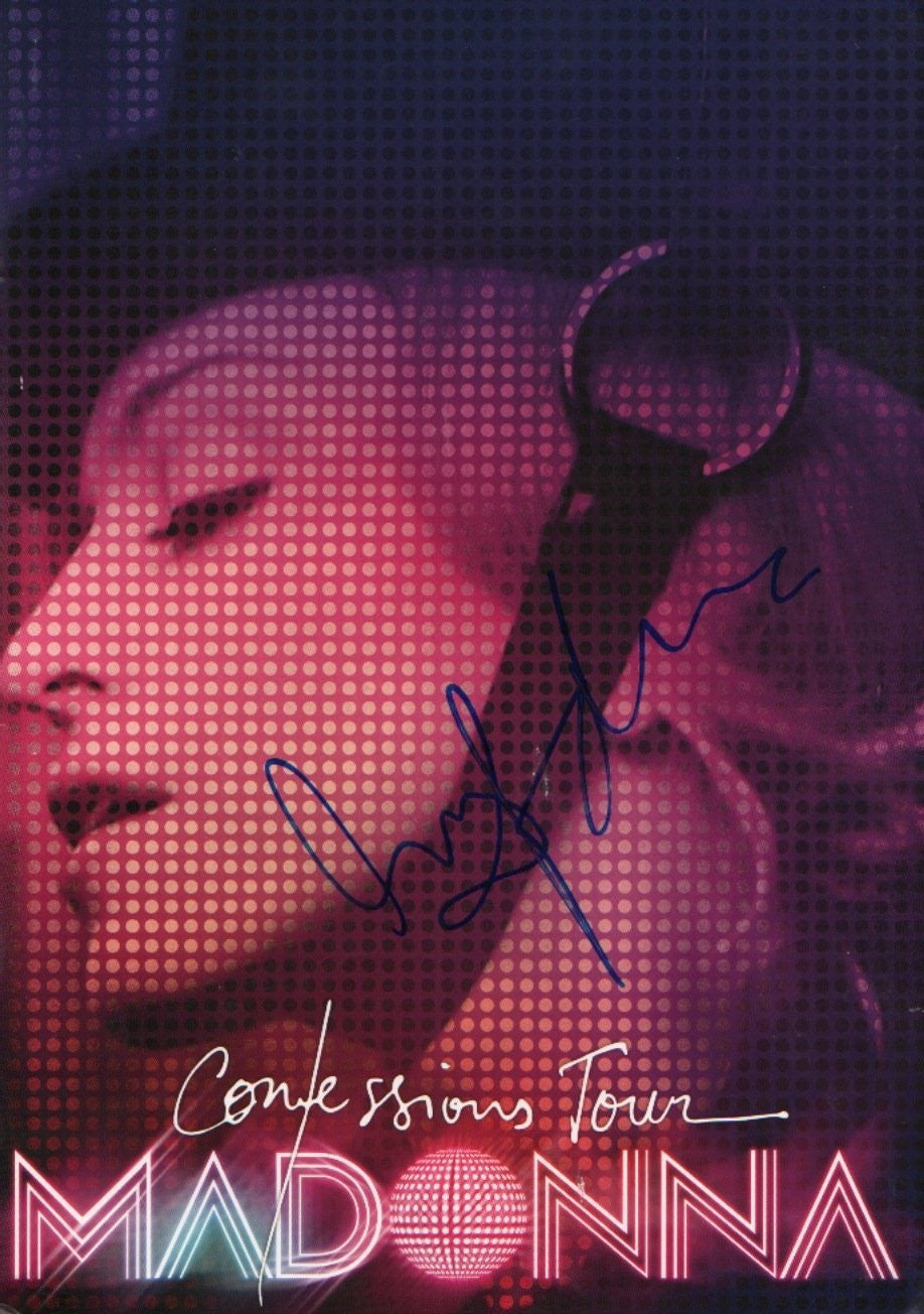 MADONNA signed Confessions tour program