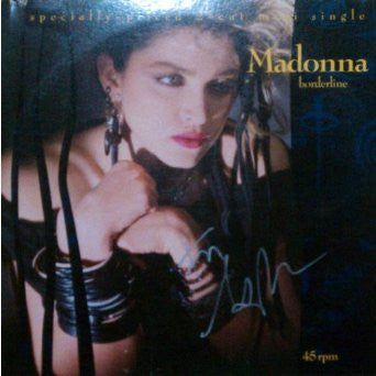 Madonna Signed 'Borderline' Album Certified Authentic