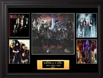 Motley Crue Autographed Lp Girls, Girls, Girls