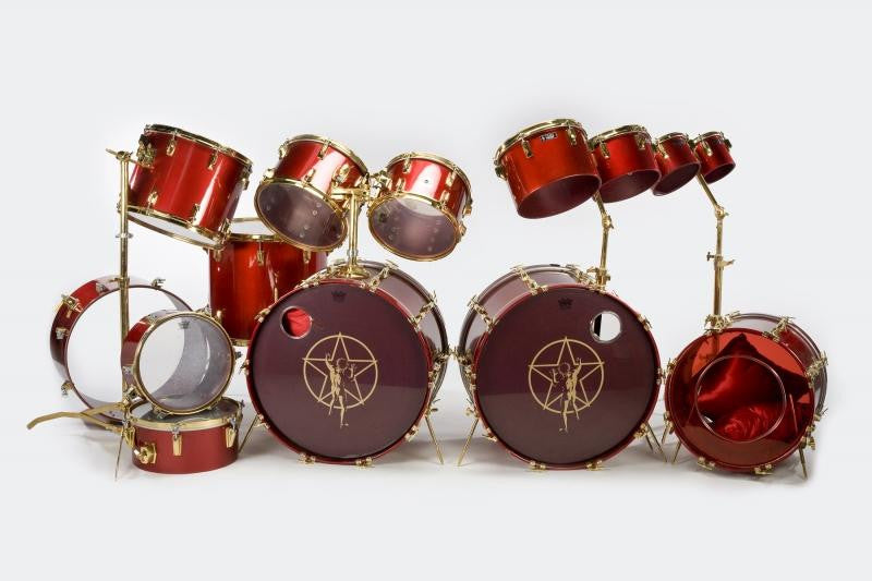 NEIL PEART 1982-1986 ALBUM AND TOUR PLAYED DRUM KIT