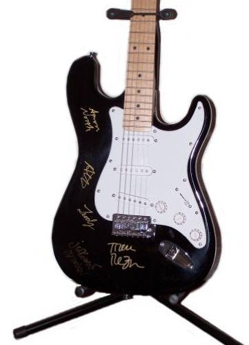 Nine Inch Nails Authentic Band Signed Autographed Guitar COA