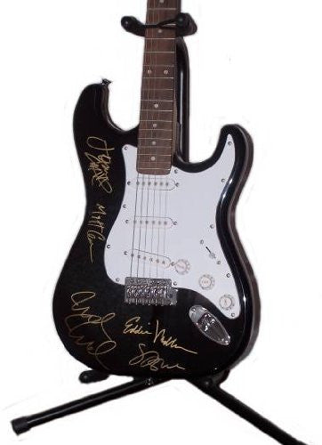 Pearl Jam Authentic Band Signed Autographed Guitar COA