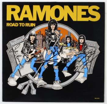 RAMONES - SIGNED "ROAD TO RUIN" VINYL LP