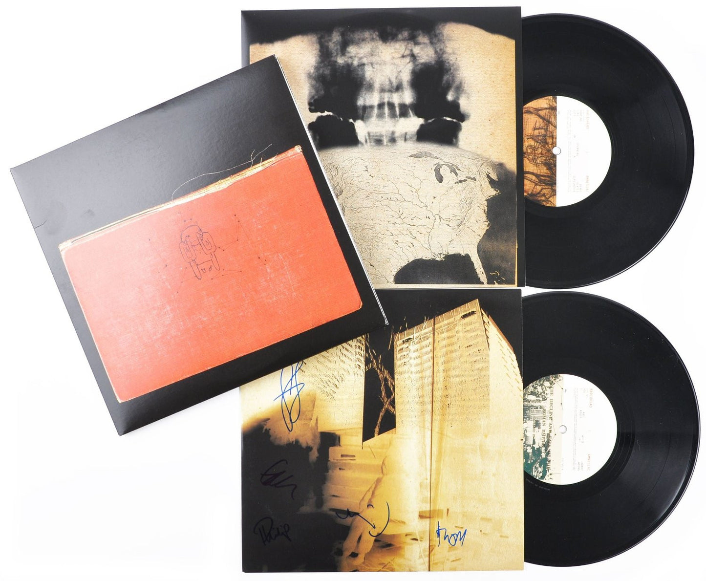 Radiohead - Amnesiac - Scarce Full Band Autographed Vinyl Record w/ Thom Yorke