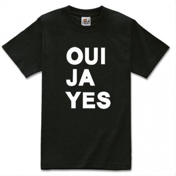 Radiohead OUI JA YES logo t shirt
