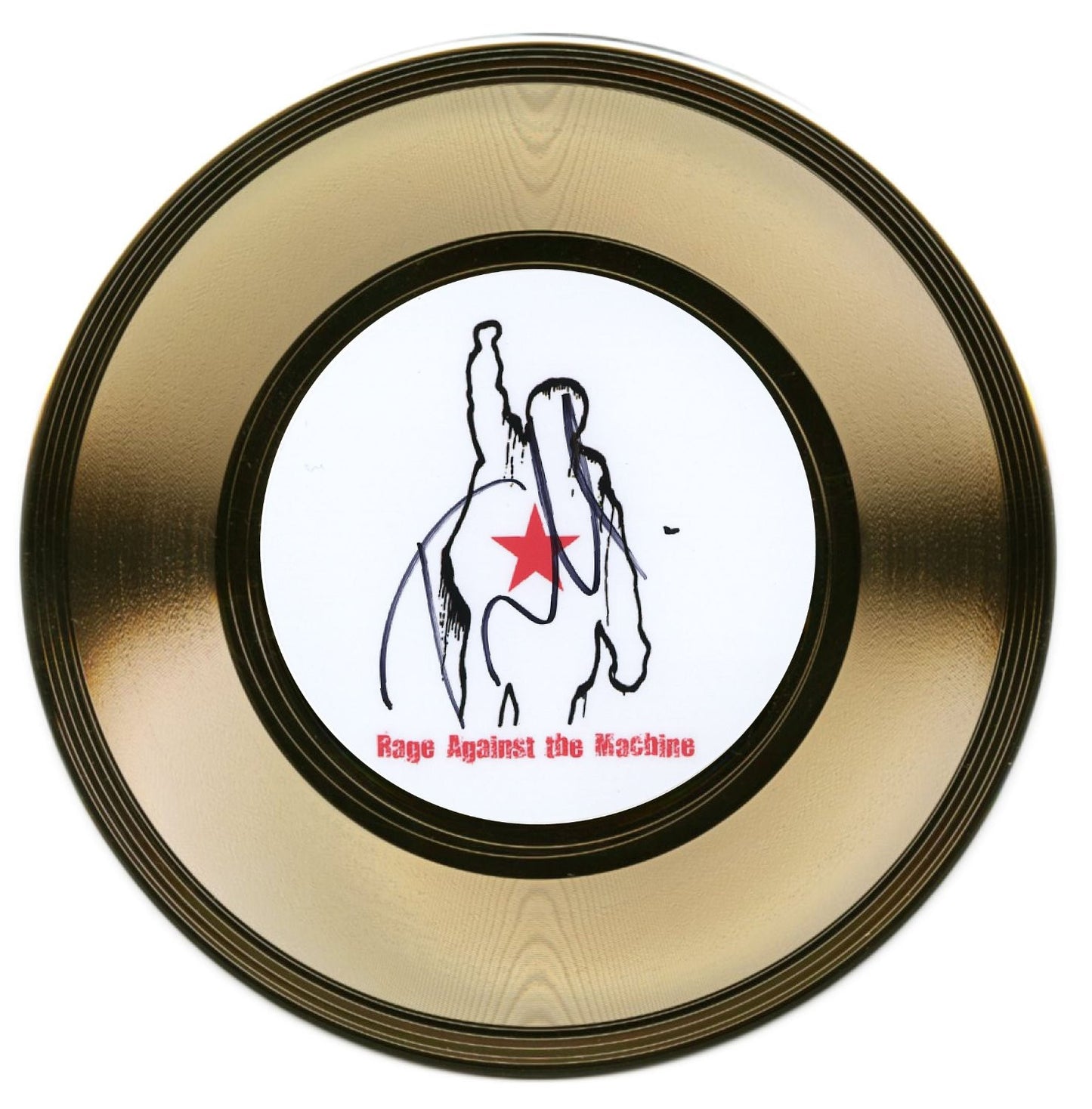 Rage Against the Machine - Tom Morello - Authentic Autographed Gold Record