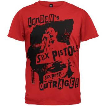Sex Pistols - Mens Londons Outrage T-shirt