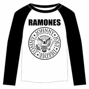 THE RAMONES PRESIDENTIAL SEAL RAGLAN MEN'S T-SHIRT