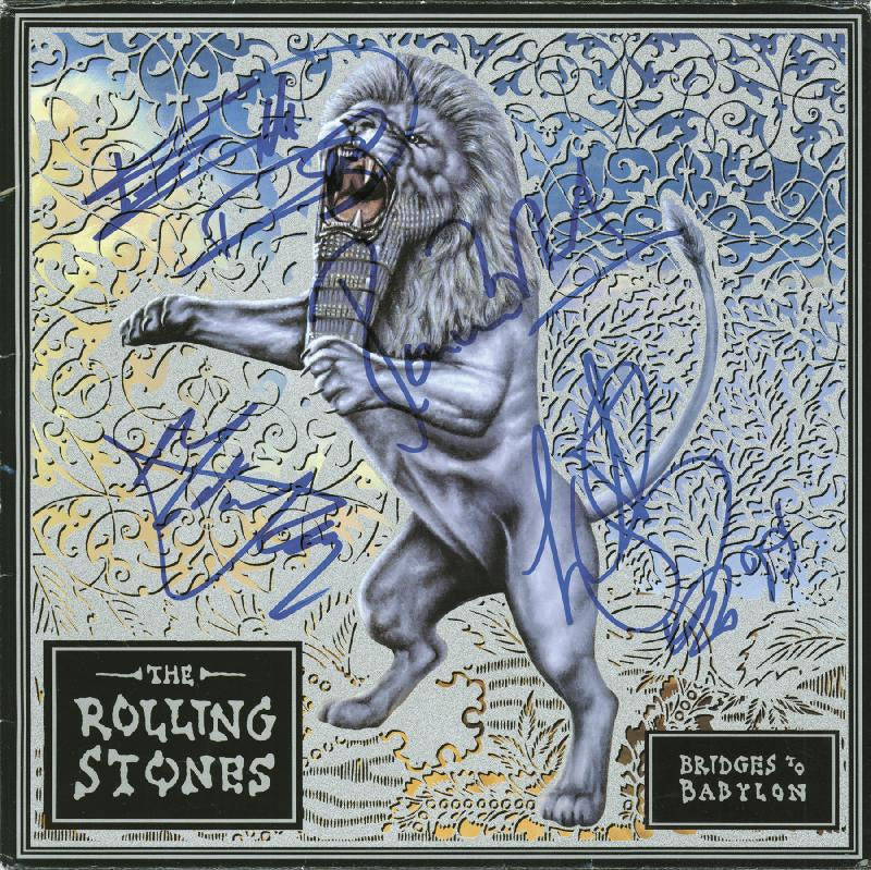 THE ROLLING STONES Signed LP Bridges to Babylon