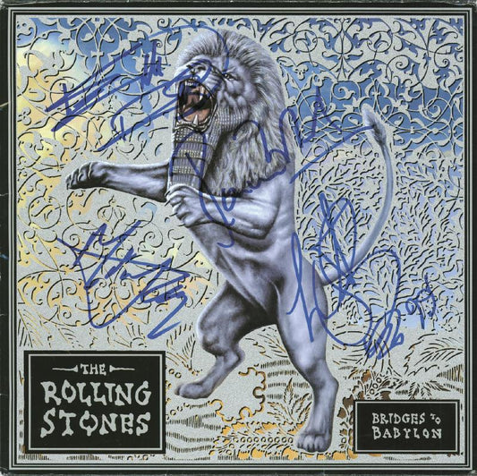 THE ROLLING STONES Signed LP Bridges to Babylon