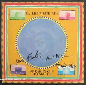 Talking Heads Autographed Album