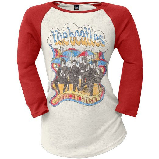 The Beatles - Womens Good Day Sunshine Juniors Raglan