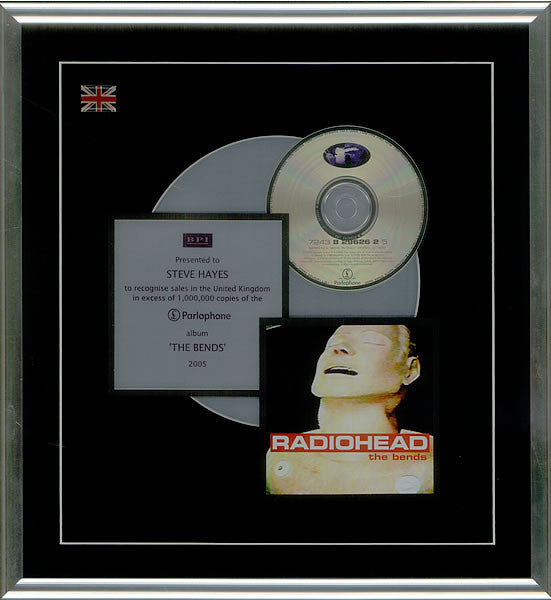 The Bends Rare official 2005 UK BPI sales award