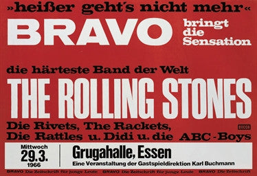 The Rolling Stones German Poster March 1966