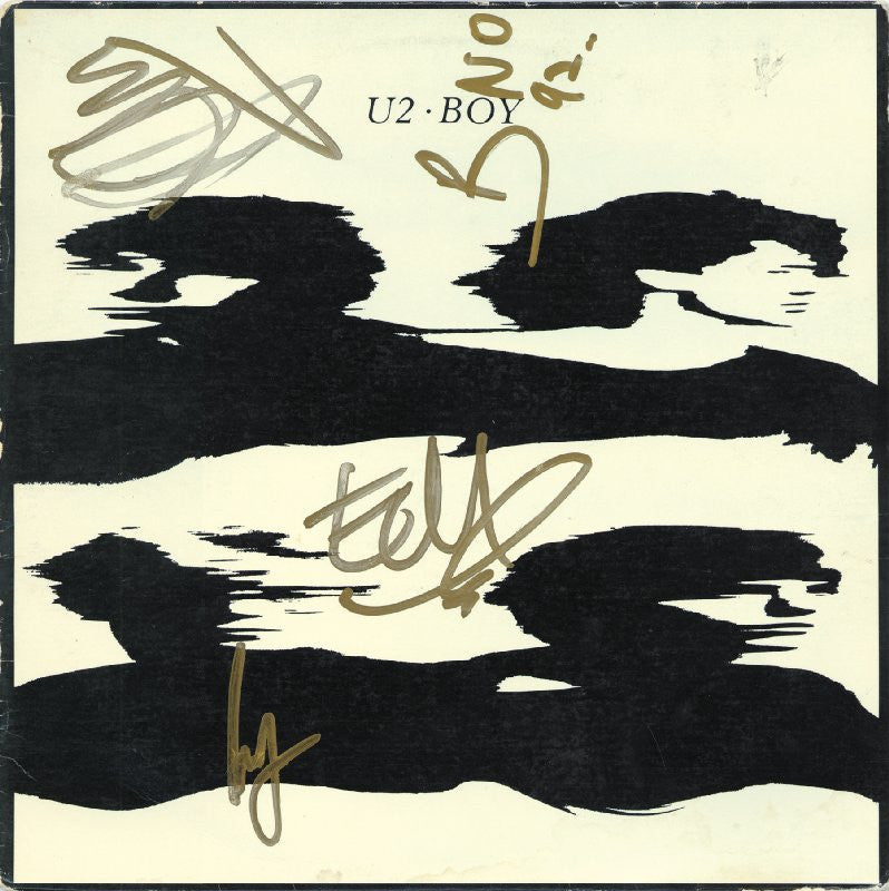 U2 SIGNED "BOY" ALBUM