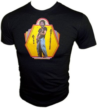 Vintage 1976 Bruce Springsteen Born To Run Promo Rock 'n Roll Black Concert T-Shirt