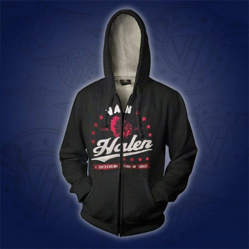 Vintage Logo Van Halen Zip-Up Hoodie