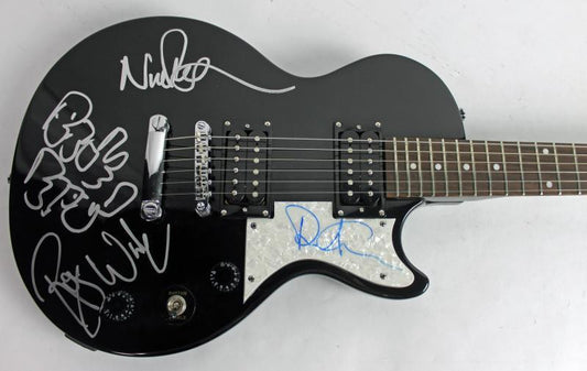 WATERS, MASON & GILMOUR SIGNED GUITAR W/ "PINK FLOYD" BY MASON PSA/DNA S04602